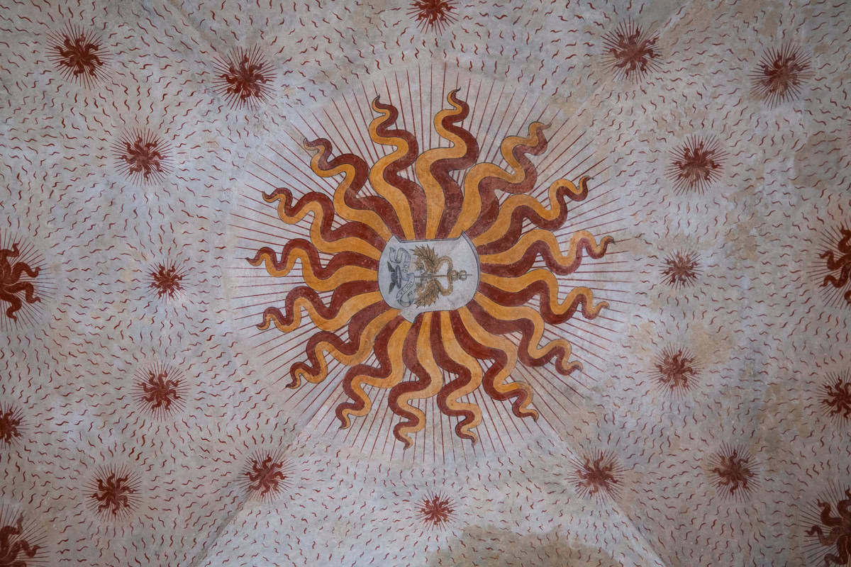 Roof decorations in the grounds of Castello Sforzesco