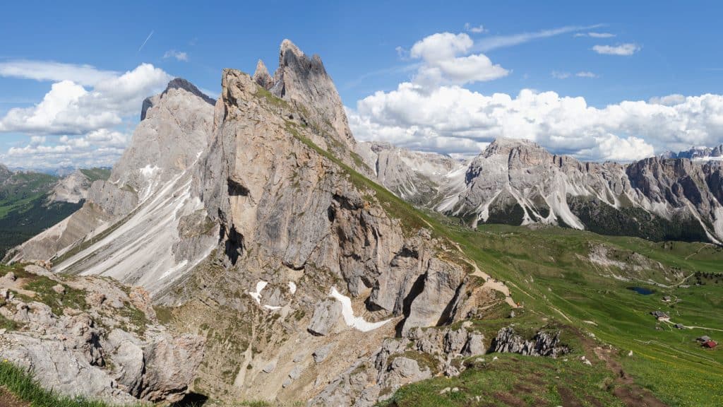 a panorama of Seceda ridge